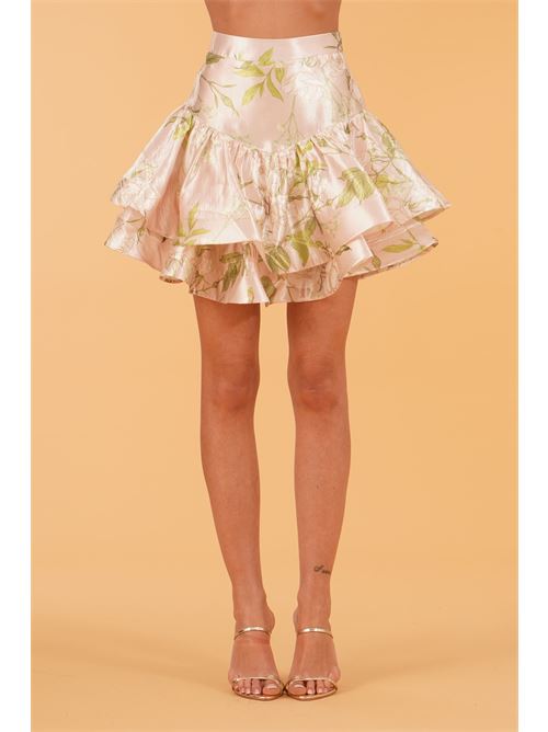 Gonna in raso fantasia twins fantasy | T4853GBEIGE